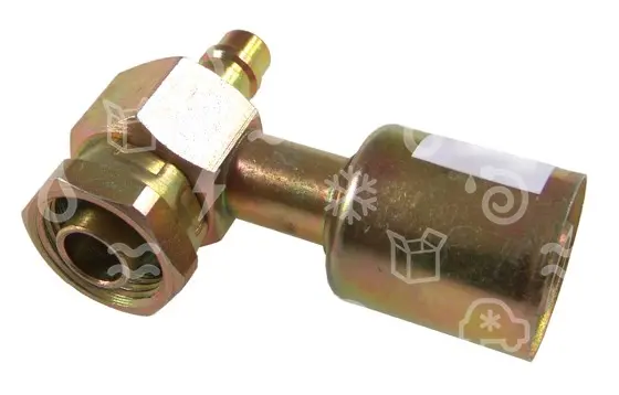 spojka 90o blok typ s pl. portem (R134a) pro hadice G12 (5/8